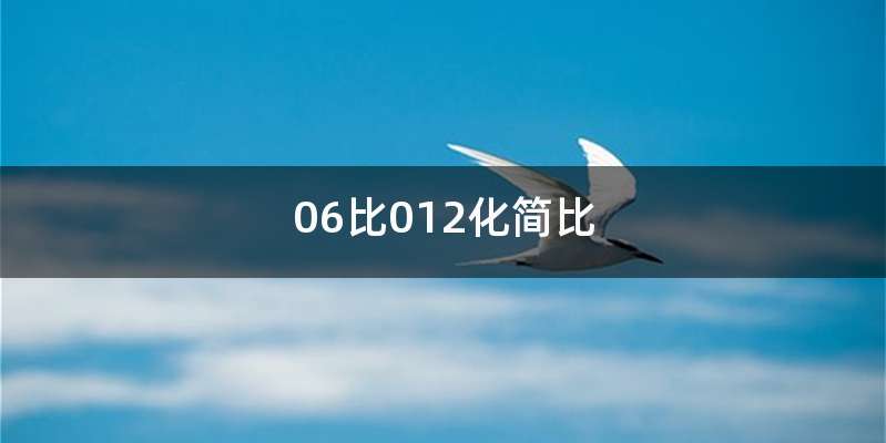 06比012化简比