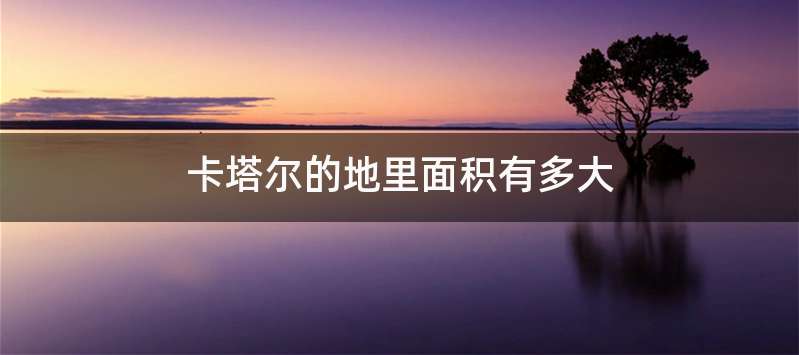 卡塔尔的地里面积有多大