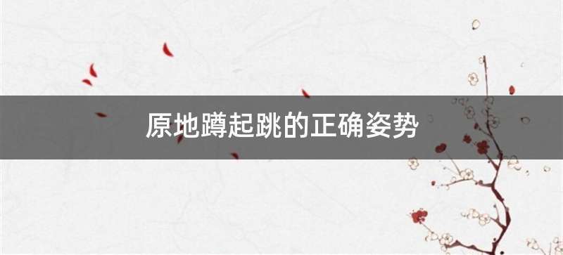 原地蹲起跳的正确姿势