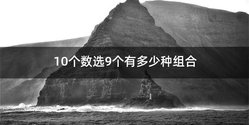 10个数选9个有多少种组合