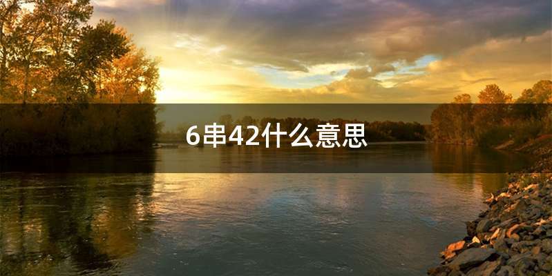 6串42什么意思