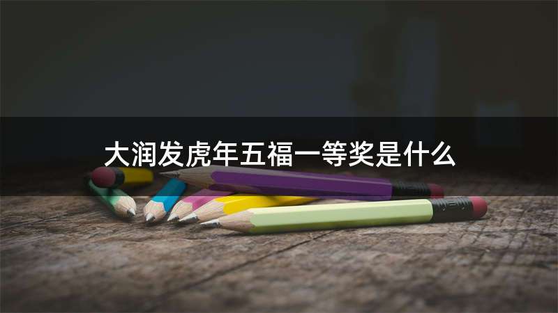 大润发虎年五福一等奖是什么