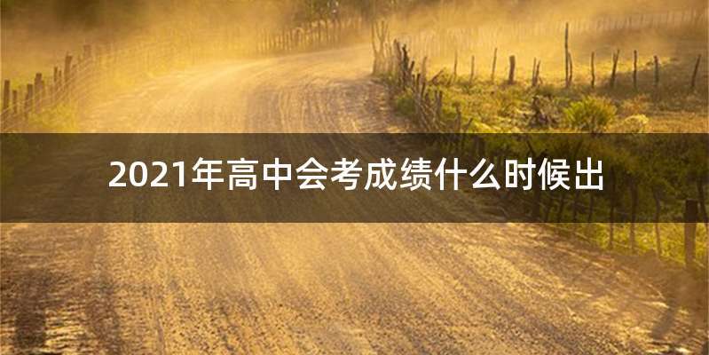 2021年高中会考成绩什么时候出