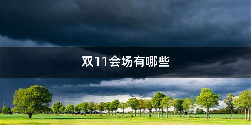 双11会场有哪些