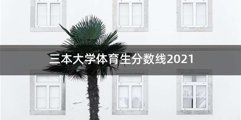 三本大学体育生分数线2021