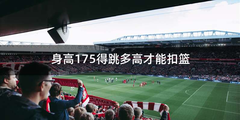 身高175得跳多高才能扣篮