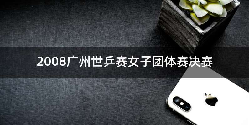 2008广州世乒赛女子团体赛决赛