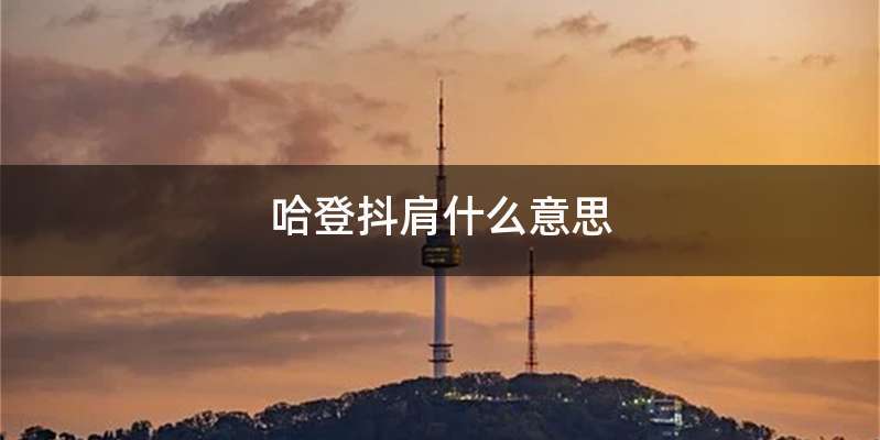 哈登抖肩什么意思