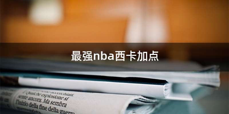 最强nba西卡加点
