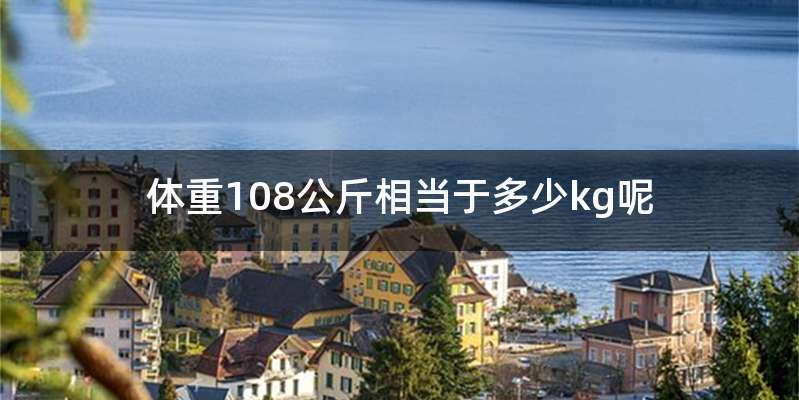 体重108公斤相当于多少kg呢