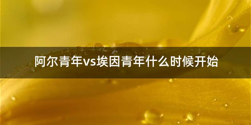阿尔青年vs埃因青年什么时候开始