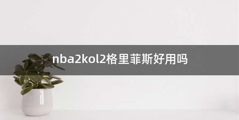 nba2kol2格里菲斯好用吗