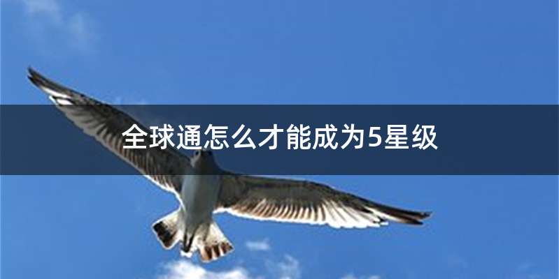 全球通怎么才能成为5星级