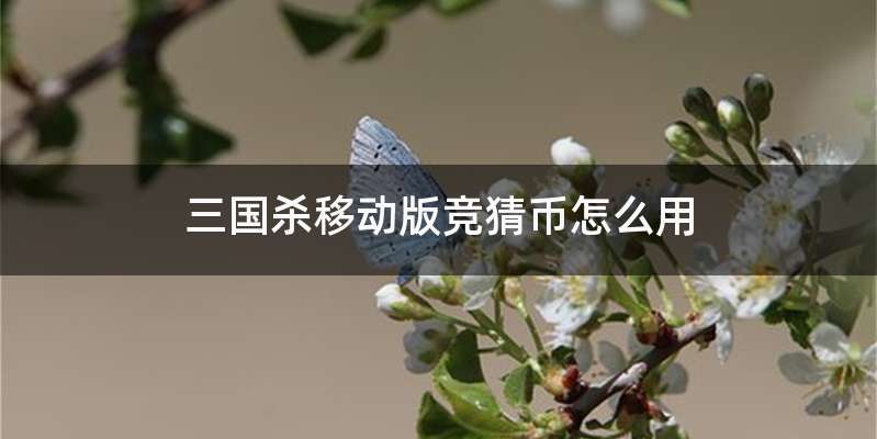 三国杀移动版竞猜币怎么用