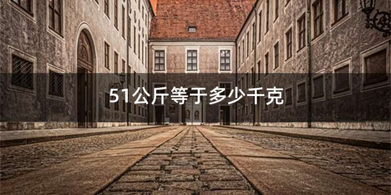 51公斤等于多少千克