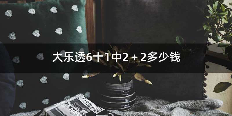 大乐透6十1中2＋2多少钱