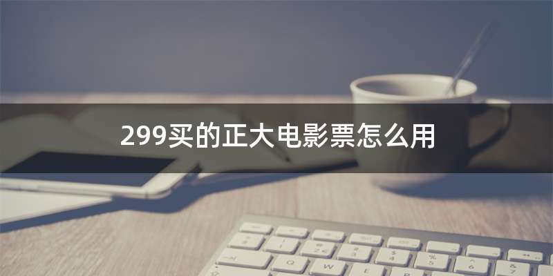 299买的正大电影票怎么用