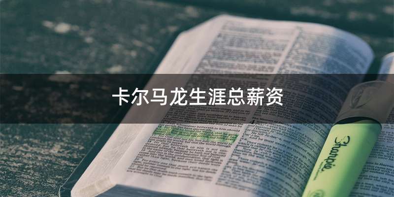 卡尔马龙生涯总薪资
