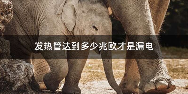 发热管达到多少兆欧才是漏电