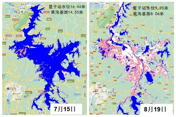 鄱阳湖几月无雨空前干旱 候鸟过冬成难题