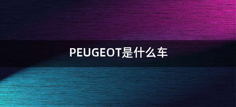 PEUGEOT是什么车