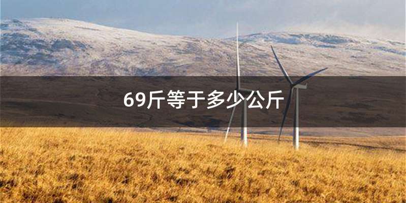 69斤等于多少公斤