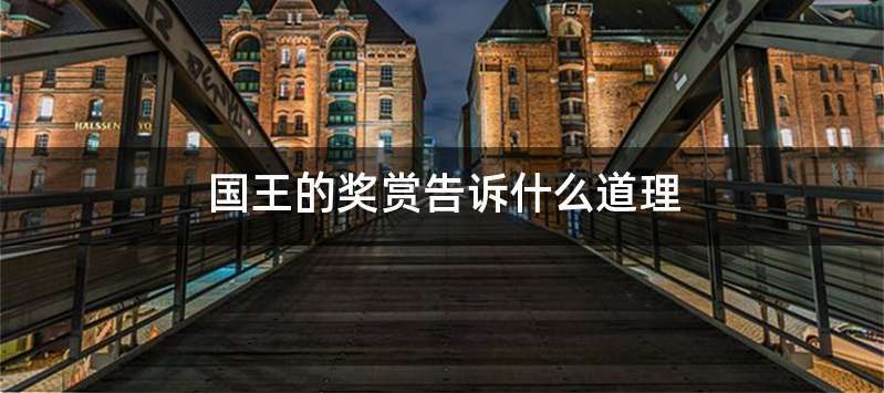 国王的奖赏告诉什么道理