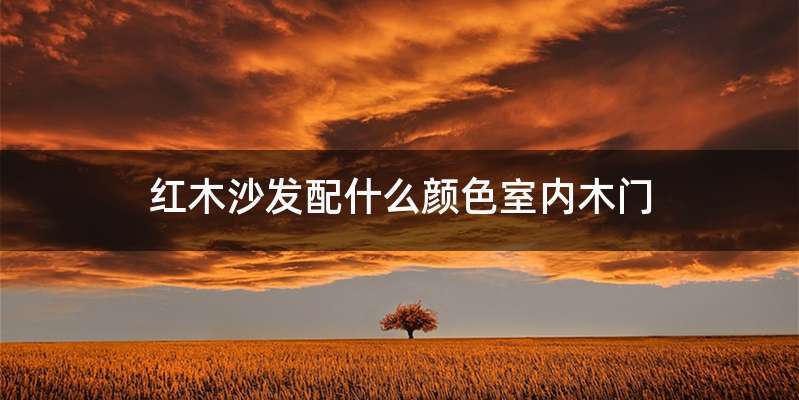 红木沙发配什么颜色室内木门