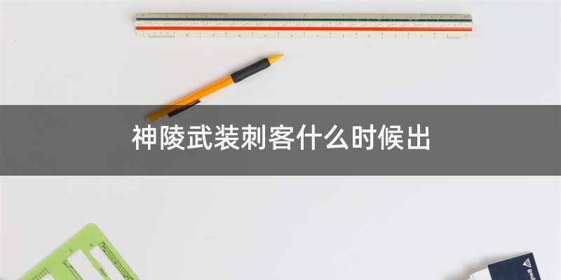 神陵武装刺客什么时候出