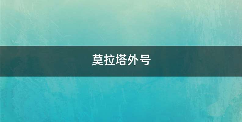 莫拉塔外号
