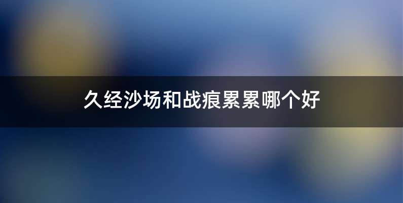 久经沙场和战痕累累哪个好