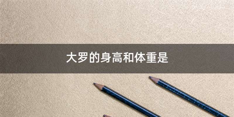 大罗的身高和体重是