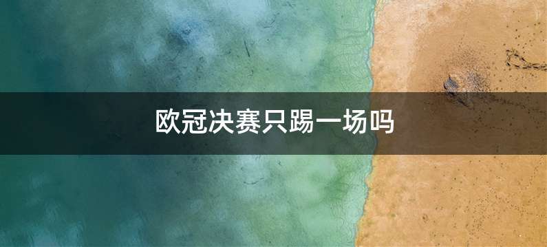 欧冠决赛只踢一场吗