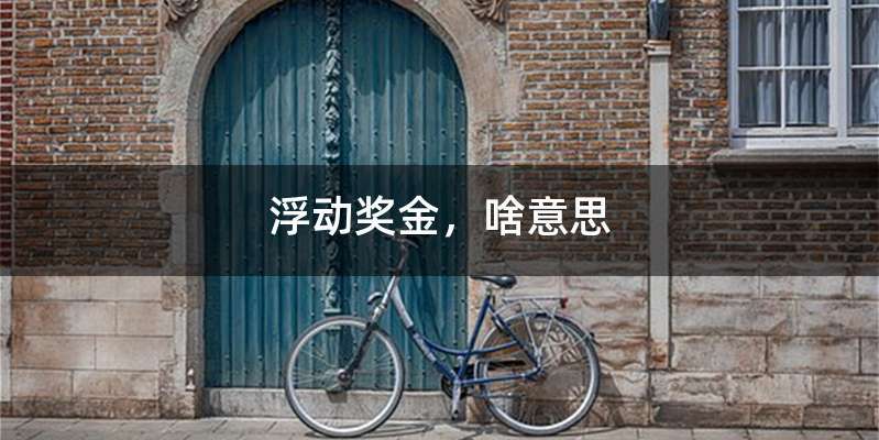 浮动奖金,啥意思