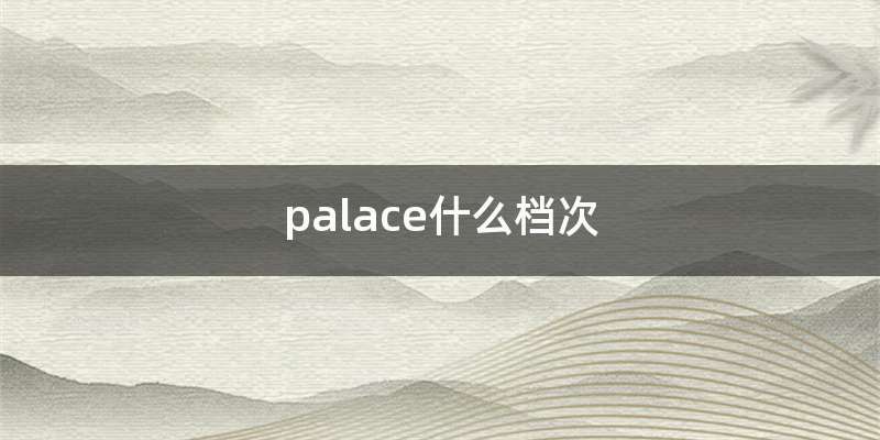 palace什么档次