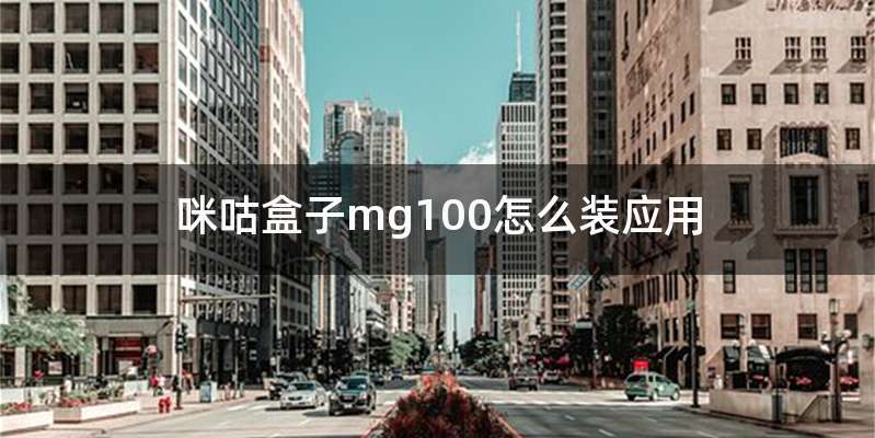 咪咕盒子mg100怎么装应用