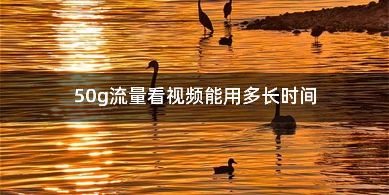 50g流量看视频能用多长时间