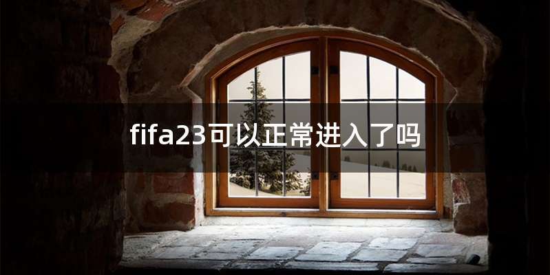 fifa23可以正常进入了吗