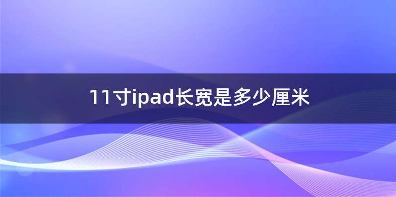11寸ipad长宽是多少厘米