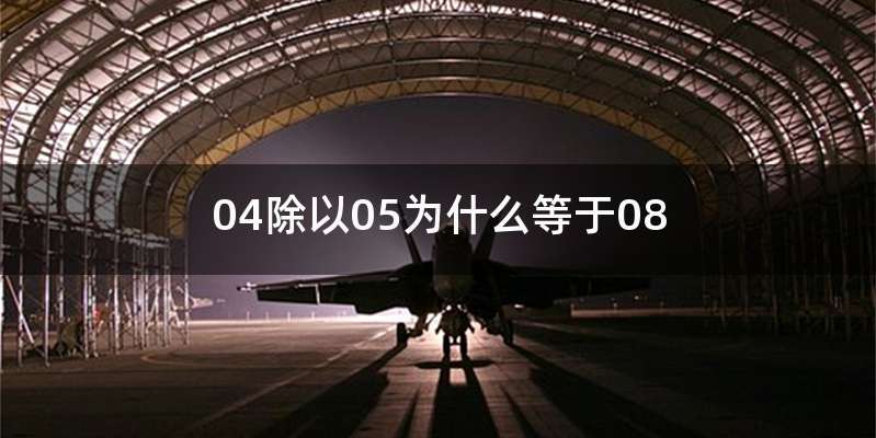 04除以05为什么等于08