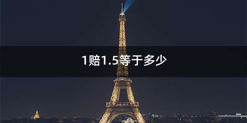 1赔1.5等于多少