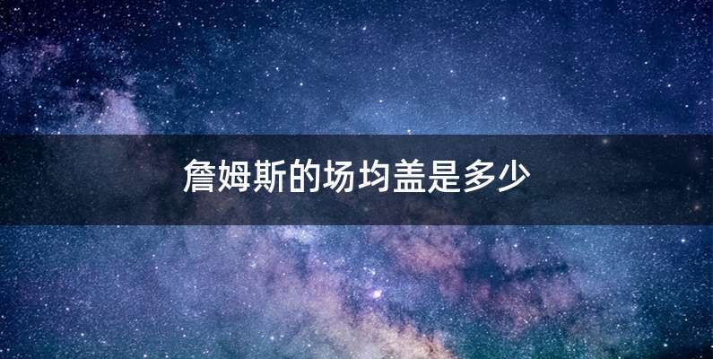 詹姆斯的场均盖是多少