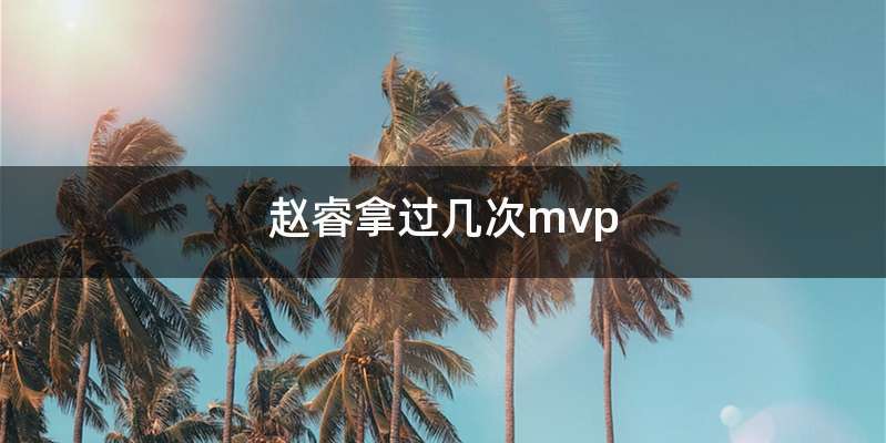 赵睿拿过几次mvp