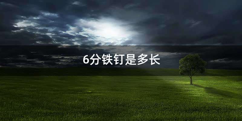 6分铁钉是多长