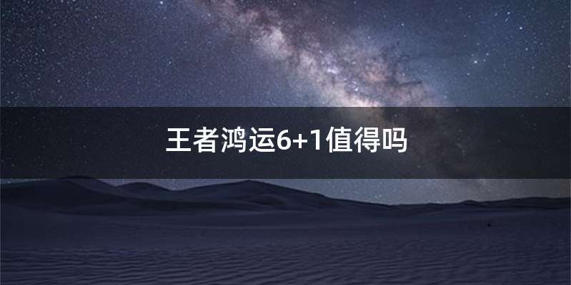 王者鸿运6+1值得吗