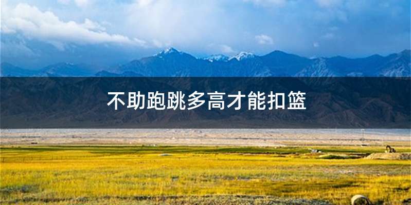 不助跑跳多高才能扣篮