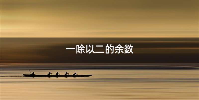 一除以二的余数