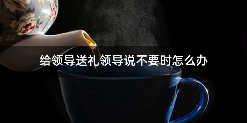 给领导送礼领导说不要时怎么办