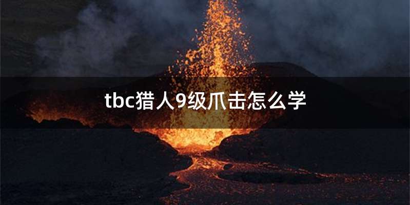 tbc猎人9级爪击怎么学