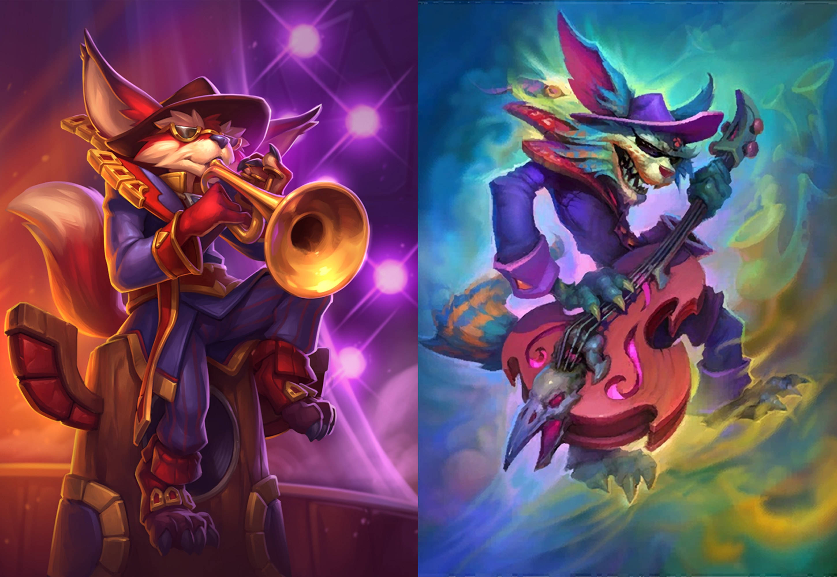 炉石传说:传奇音乐节异画卡鉴赏,从原画里感受不同的音乐流派_手游攻